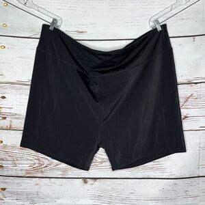 Swim365 by Swimsuits for All Size 34 Black 5.5” Inseam Bathing Suit Swim Shorts